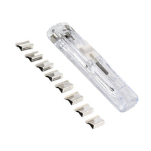 Portable Paper Clamp With 8 Pcs Clip Dispenser Handheld Paper Fast Clam (1 Set) the24kgal