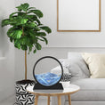 3D Moving Sand Art – Liquid Motion Deep Sea Sandscape with Round Glass Frame (1 Pc) the24kgal