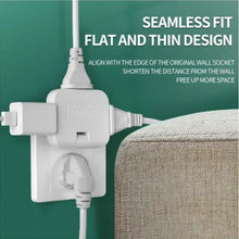 Wireless 3 in 1 Foldable Wall Plug Adapter / Socket / Converter (1 Pc) the24kgal