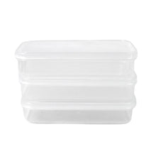 Plastic Square Lunch Box, Kitchen Containers Set (3 Pcs Set) the24kgal