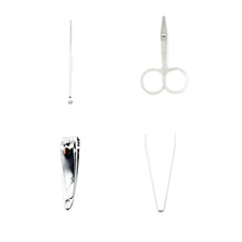 Mini Nail Clipper Set Beauty Nail Tool Set Multifunctional Beauty Set With Plastic Storage Case,  (4 Pc Set) the24kgal
