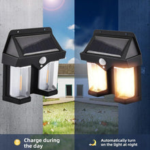 Outdoor Solar Wall Lamp Outdoor Waterproof High Quality Lamp Induction Garden Lamp Garden Villa Night Lamp Double Lamp Light (1 Pc) the24kgal