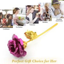 Gold Rose Artificial Rose Flower With Gift Box, Plastic Flowers Best Gifts for Friend Girl Wife Women, Golden Rose Gift for Valentine's Day, Mother's Day, Anniversary, Birthday, Wedding, Gold (1 Pc) the24kgal