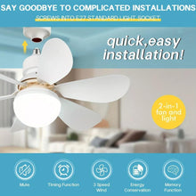 40W LED Ceiling Fan Remote Control the24kgal