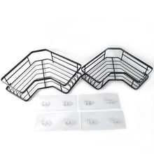 Iron Coating Self-Adhesive Corner Shelf Organizer (2 Pc) the24kgal
