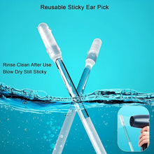 Ear wax Cleaner Stick Silicone Reusable Sticky Ear wax Removal Kit (12 Pcs Set) the24kgal