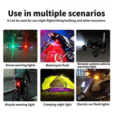 Mini LED Strobe Lights, Waterproof Lights, Lightweight RGB LED Lights Drone Strobe Lights Veicle Anti-Collision Strobe Light Bike Motocycle Lights USB Recharge  Multi-colors the24kgal