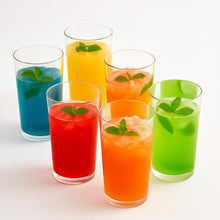 Round Clear Plastic Water Glass Juice Beer Wine Plastic Unbreakable Transparent Glass Set ( 300ml 6pc ) the24kgal