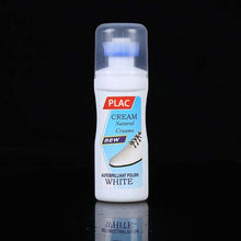White Shoe Brightener with Removal of Dirt and Whitening Function White Shoes Cleaner with Brush Head for Dirty Shoe Polish Natural Waxes (75 ML) the24kgal