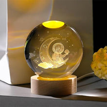 3D Crystal Ball lamps With Base (1 Pc / Mix Design) the24kgal