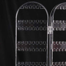 4 Folding Storage Hanger Acrylic Earring Screen Holder Display Stand Clear (1 Set) the24kgal