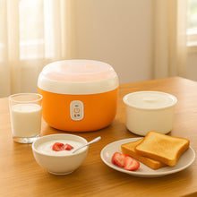Orange ELECTRONIC YOGURT MAKER, AUTOMATIC YOGURT MAKER MACHINE 1L YOGHURT PLASTIC CONTAINER FOR HOME USE the24kgal