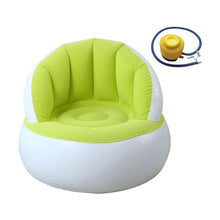 Kids inflatable sofa chair with backrest & Foot Air Pump with Hose (1 Set / 85x74 Cm Approx) the24kgal