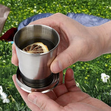 2 in 1 Camping Folding Cup with Keychain (1 Pc) the24kgal