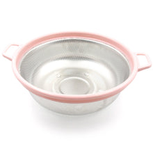Stainless Steel Colander with Handle - Large Metal Mesh Basket Strainer (1 pc) the24kgal