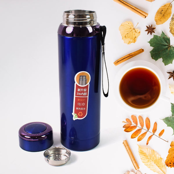 Vacuum Insulated Stainless Steel Bottle, Double walled (Approx 1000 ML / 1 Pc / Mix Color) the24kgal