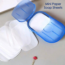 Travel Paper Soap Sheet with Mini Box (20 Sheets in a Pack Approx / Mix Color) the24kgal