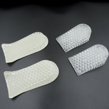 2 Pairs Heel Lift Inserts Height Increase Insole Invisible Heightening Insole Sillicone 3-Layer Heel Support Insoles Height-Adjustable Shoe Pads Foot Cushion for Shoes the24kgal