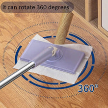 Automatic Cloth Changing Mini Mop with Push Pull Cloth Changing Handle (1 Pc) the24kgal