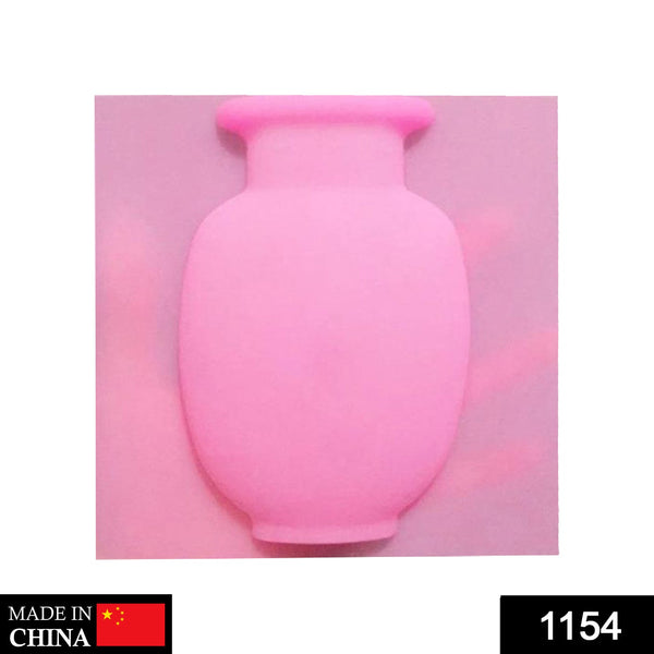 Wall Hanging Silicone Flower Pot Sticker Plant Rack for Decoration  (MultiColour) the24kgal