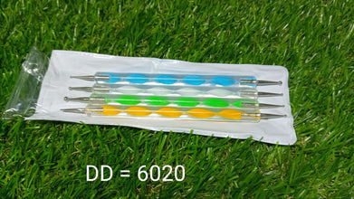 Nail Art Point Pen and Set Used by Women's for Their Fashion Purposes (Pack of 5Pcs) the24kgal