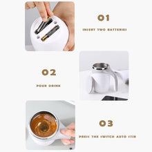 Stirring Coffee Mug | Magnetic Stirring Coffee Cup | Stainless Steel Mug for Milk | Travel Mixing Cup | Self Stirring Coffee Mug, Suitable for Coffee / Milk / Hot Chocolat | Battery Operated ( Battery Not Included) the24kgal
