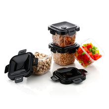 Plastic Food Storage Containers with Lid (4 Pcs Set / 500 ML) the24kgal