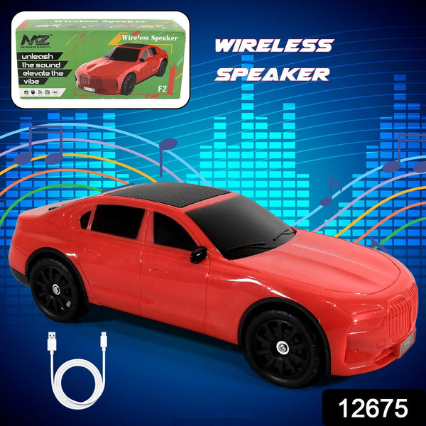 Wireless Bluetooth Speaker Portable Car Shape Music Speaker Support Bluetooth, TF Card, USB, Fm Radio Function Unique Shape Car Speaker the24kgal