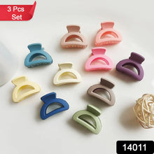 Plastic Small Hair Clips for Girls Kids Hair Accessories (3 Pcs Set / Mix Color & Design) the24kgal