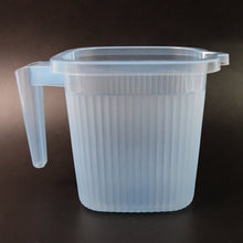Plastic Square Transparent  Bath Water Mug (1 Pc / 1000 ML / Mix Color) the24kgal