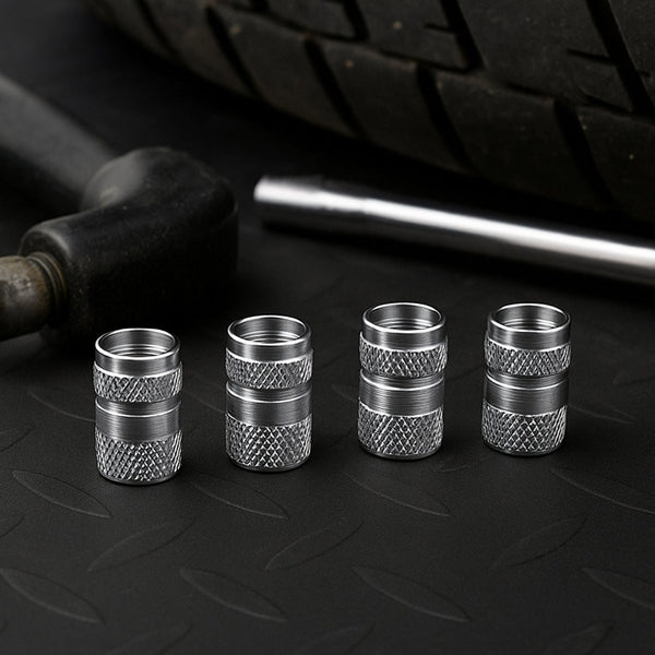Tire Valve Stem Caps Fit for Genesis Cars. Air Valve Caps Suit for Most Car Truck SUV Wheel Accessories 4pcs Silver. the24kgal