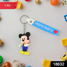 Cute Cartoon Silicone 3D Key Chain with Metal Hook & Strap (Pack of 1) the24kgal