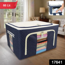 Foldable Steel Frame Clothes Living Storage Organizer Handled Bag the24kgal