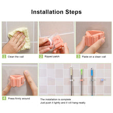 Magic Sticker Series Self Adhesive Mop and Broom Holder the24kgal