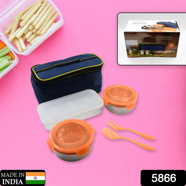 AIRTIGHT & LEAK PROOF STAINLESS STEEL CONTAINER MULTI COMPARTMENT LUNCH BOX CARRY TO ALL TYPE LUNCH IN LUNCH BOX & PREMIUM QUALITY LUNCH BOX IDEAL FOR OFFICE , SCHOOL KIDS & TRAVELLING IDEAL (3 Different Lunch Box) the24kgal