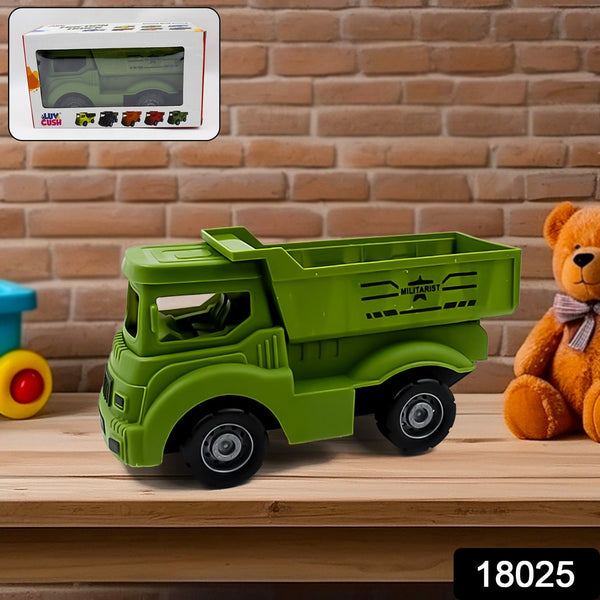 Friction Powered Dumper Toy Truck For Kids | With Opening Container Feature | Strong & Durable Plastic Material | Indoor & Outdoor Play Birthday Gift for Baby Boys & Girls (1 Pc) the24kgal
