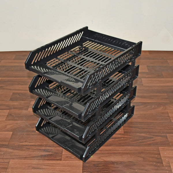 4-Layer Multifunctional File Rack with Drawers for Office Desk the24kgal