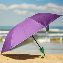 Vegetable shaped Folding Umbrella, Plastic Case Creative Fashion Folding Mini Sun Shade Rain Umbrella, Unique Umbrella, Sun & UV Protection, Cute Design (1 Pc) the24kgal