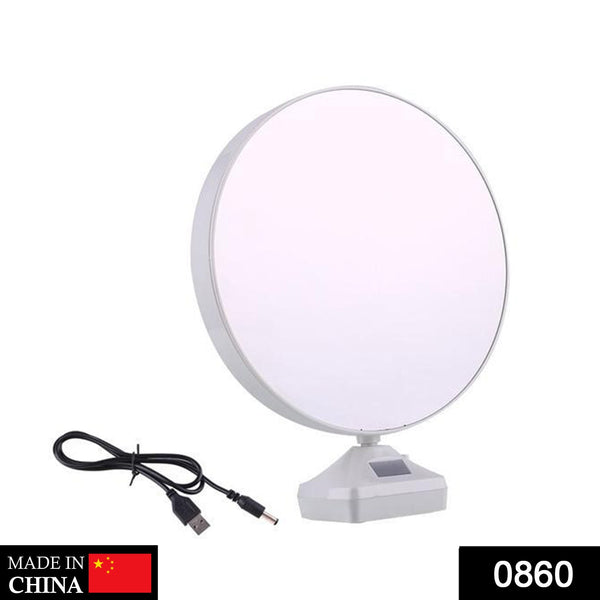 Plastic 2 in 1 Mirror Come Photo Frame with Led Light the24kgal