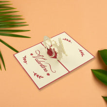 3D -Up Greeting Card (1 Pc): Birthday, Love, Christmas the24kgal