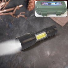 LED USB Rechargeable Mini Flashlight – Ultra-Bright Zoom & COB Side Lantern, Tactical Emergency Light the24kgal