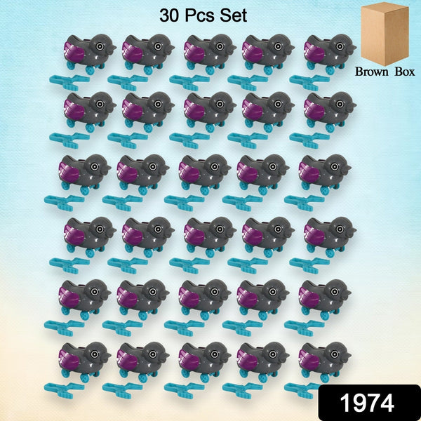 Small push back duck toy, Ejectable spring tail duck, Small DIY duck Toy (30 Pcs Set) the24kgal
