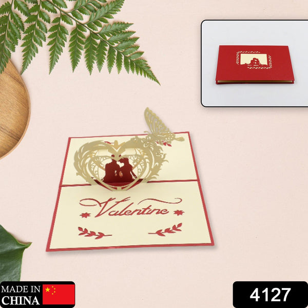 3D -Up Greeting Card (1 Pc): Birthday, Love, Christmas the24kgal