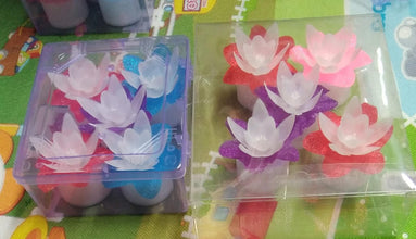 Decoration Candles/Led Diwali Decor Lotus Flower Candle (5 Pc) the24kgal