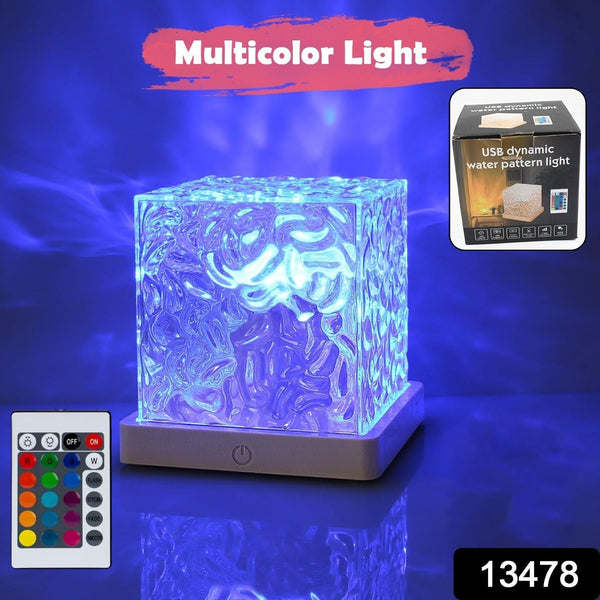 Ocean Wave Projector Lamp, 3D Water Wave LED Night Light, Water Ripple Night Lamp With Remote the24kgal