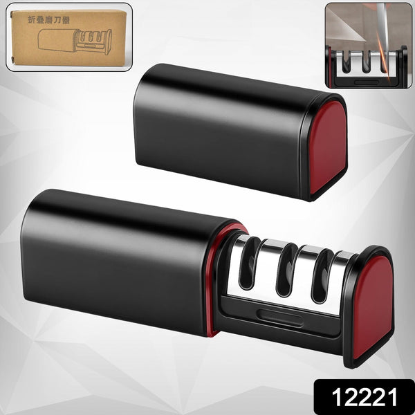 3-Stage Knife Sharpener, Knife grinder Three-sided blade for both water (1 Pc) the24kgal