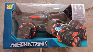 New Remote Control Vehicle 4wd Off Road Climbing Vehicle Water Bomb Armored Tank Battle Launcher Boys' Children's Toy Car (1 pc / With Remote) the24kgal