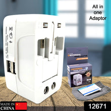 All-in-One Universal Worldwide Travelling AC Adaptor Plug (AU / UK / US / EU) International Power Charger Electric USB Power Plug Socket Adapter Converter (1 Pc) the24kgal