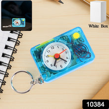 Mini Alarm Clock Keychain – 1PC Portable Quartz Analog Clock Key Ring the24kgal