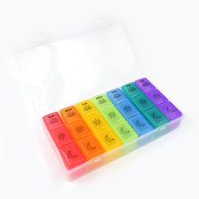 Pill Box 7 Day Weekly Medicine Organizer Daily Planner Portable Travel Container Holder for Vitamin and Supplement Moisture-Proof Compartments Case for Pocket Purse Easy to Use BPA Free (21 Grid) the24kgal